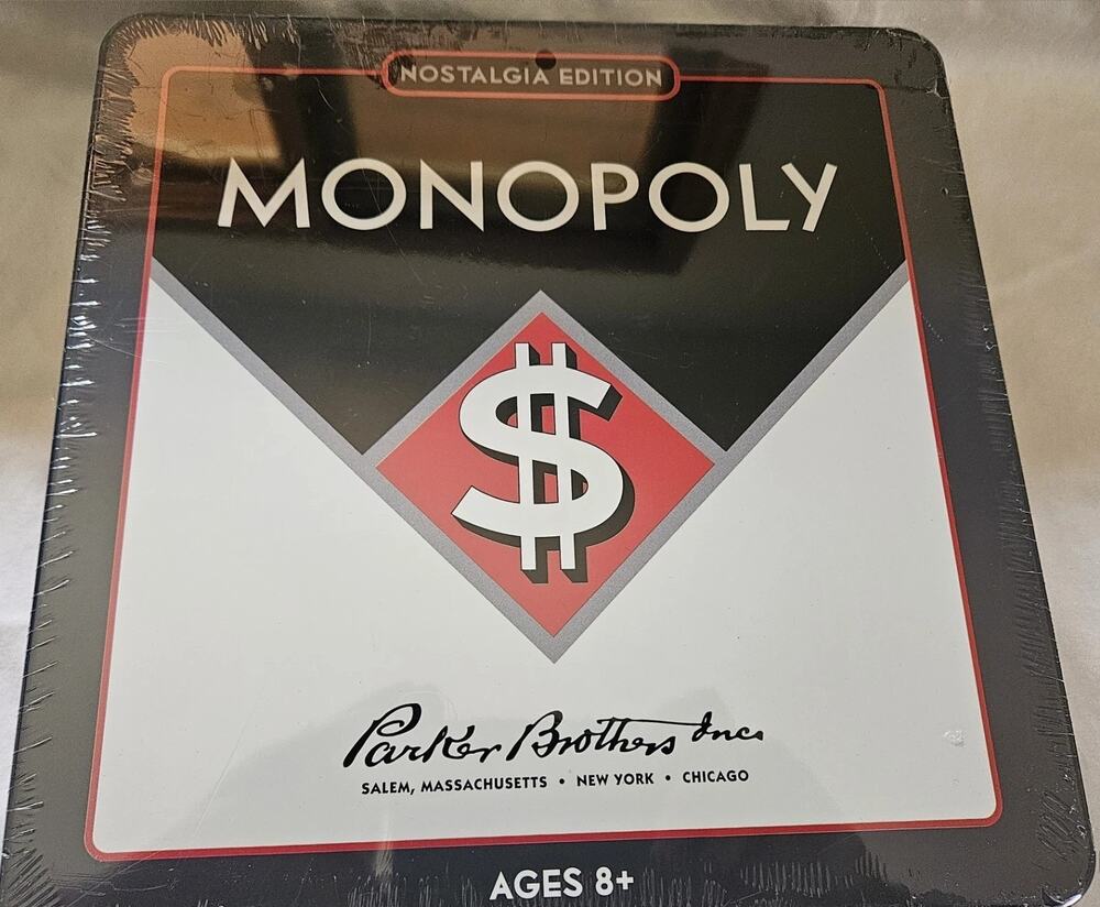 Monopoly Boardgame Nostalgia Edition in Collectible Tin by Winning Solutions